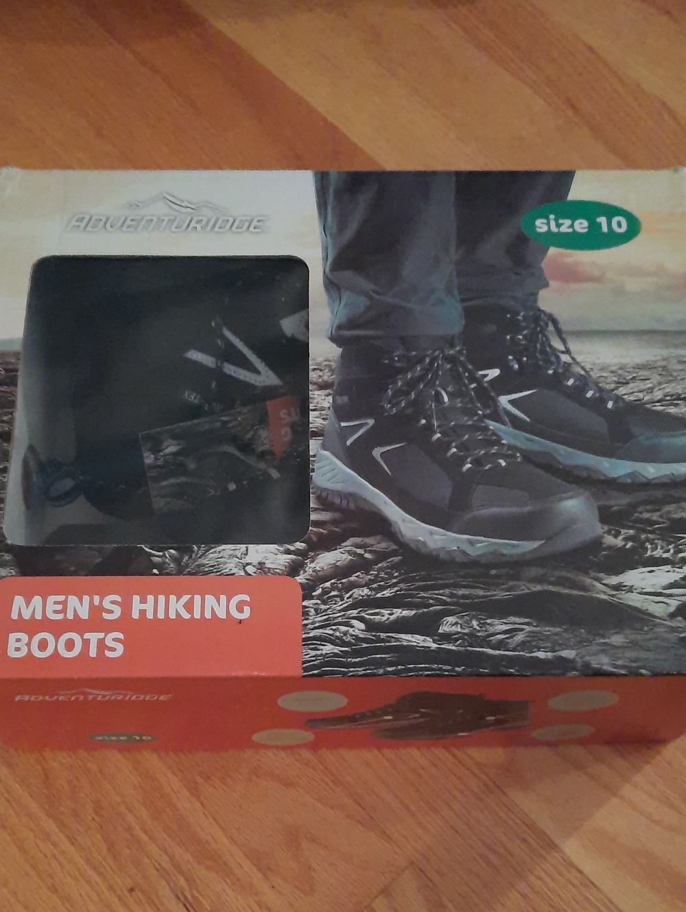 New 10 Men's Black Hiking Boots Work Shoe Outdoor Wear Adventuridge Nwt Shoes